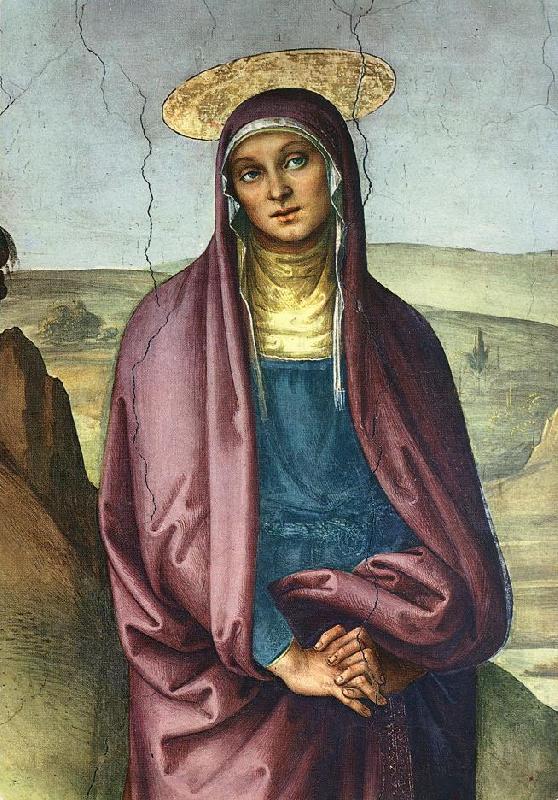 PERUGINO, Pietro The Pazzi Crucifixion (detail oil painting image